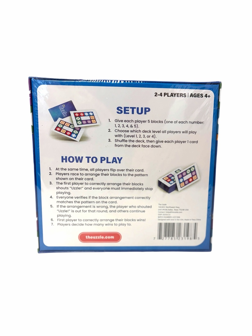 The Uzzle Color Pattern Strategy Game - New In Package - Picture 2 of 2